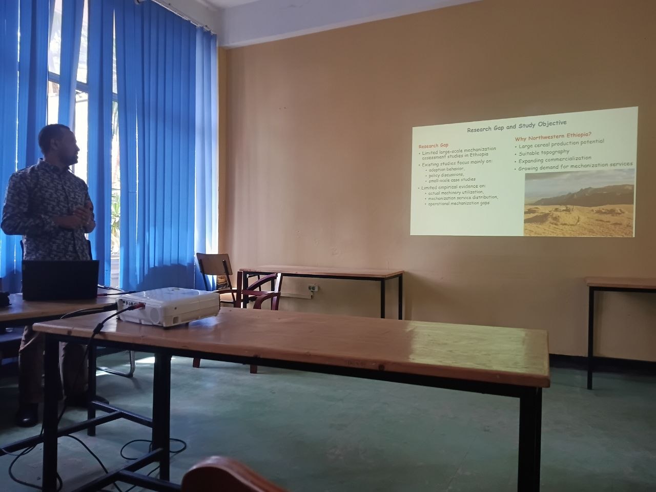Seminar Presentation Assessment of Agricultural Mechanization Utilization and Service Capacity in Northwestern Ethiopia