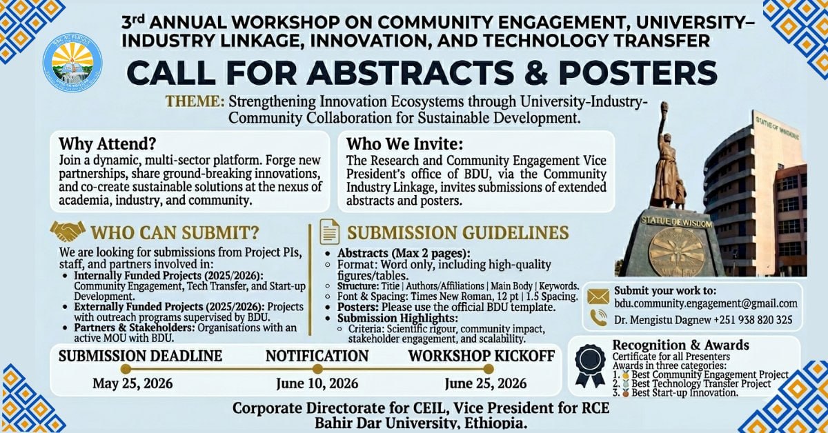 Call for Abstracts & Posters